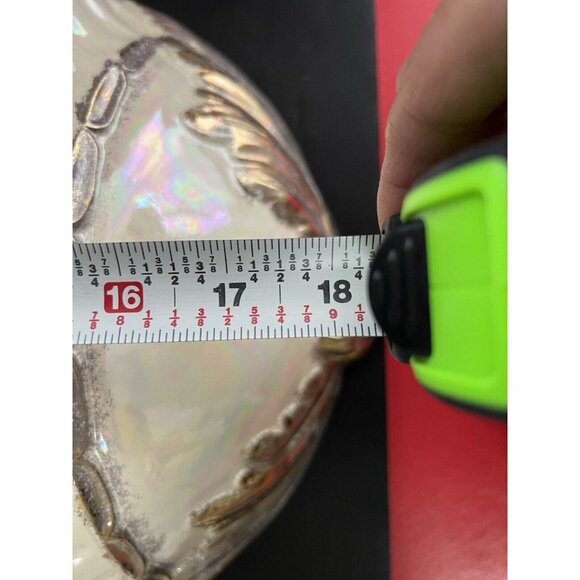 1956 Iridescent Ceramic Sconce W/ Gold Trim 18" LONG TOTAL - Picture 6 of 15